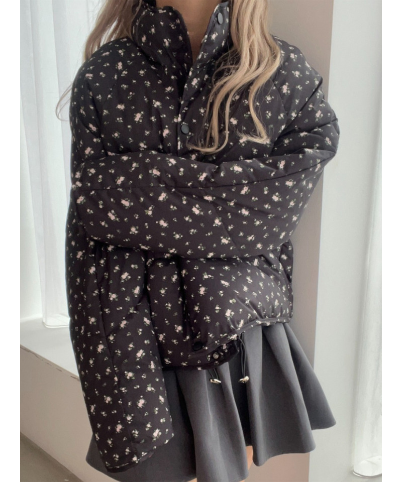 フラワーパファーコート 詳細画像 ブラック 14