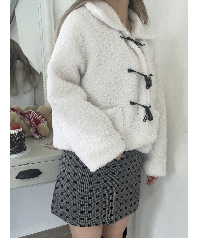 poodle coat 詳細画像 ホワイト 4