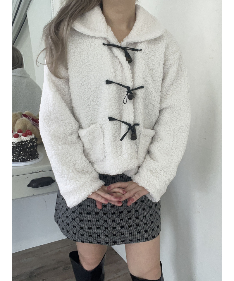 poodle coat 詳細画像 ホワイト 5