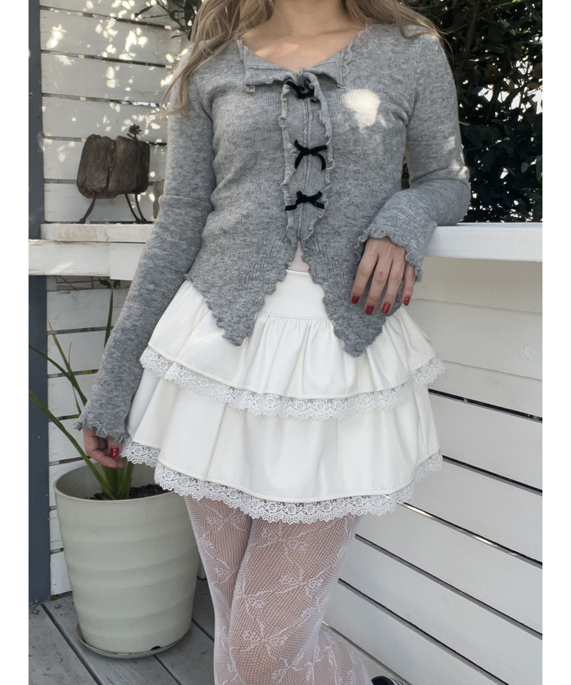 ガーリーメロウトップス 詳細画像 グレー 1