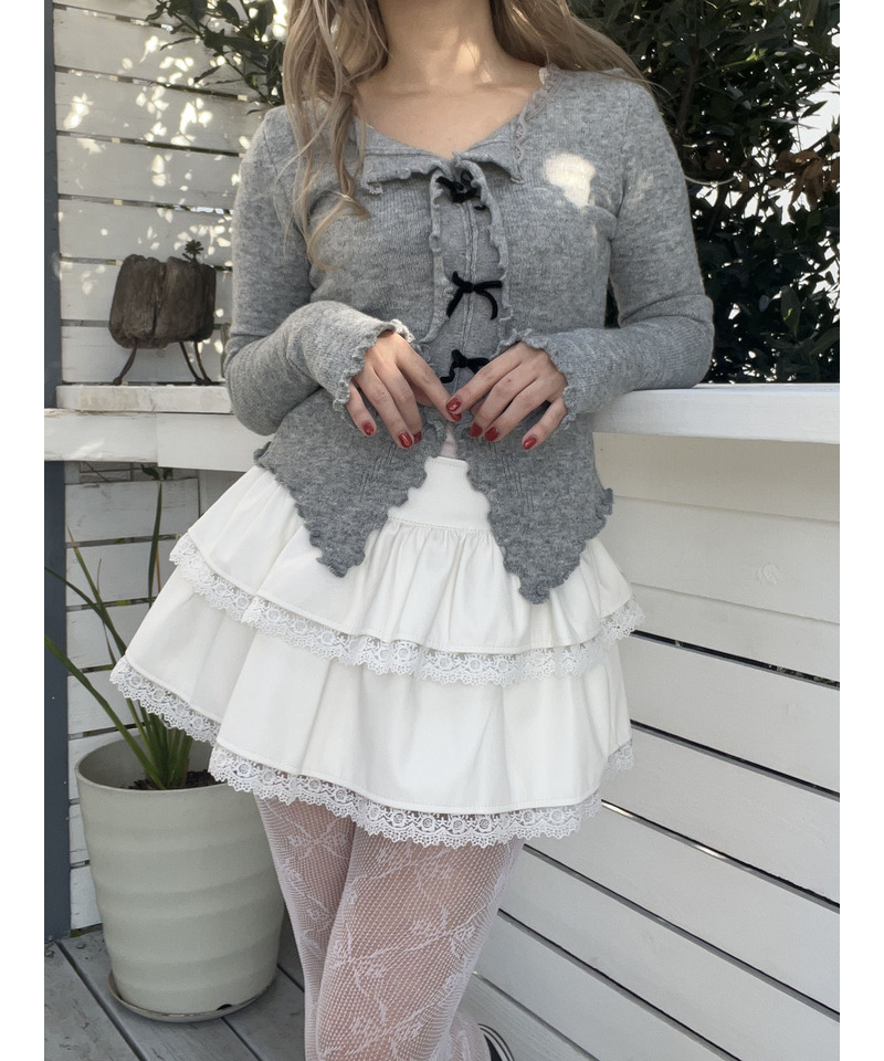 ガーリーメロウトップス 詳細画像 グレー 2