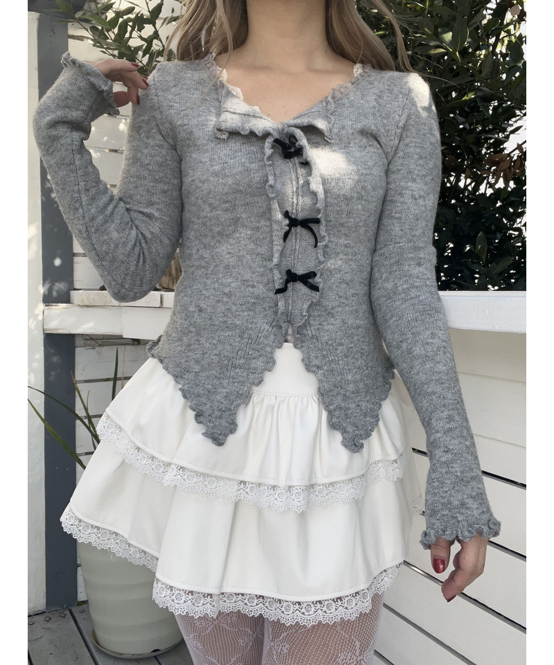 ガーリーメロウトップス 詳細画像 グレー 3