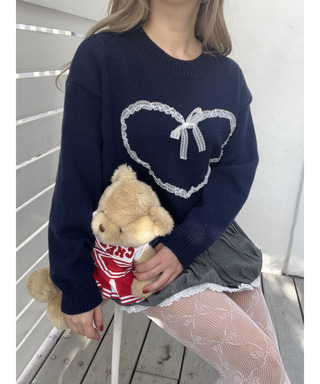 レースハートニット   