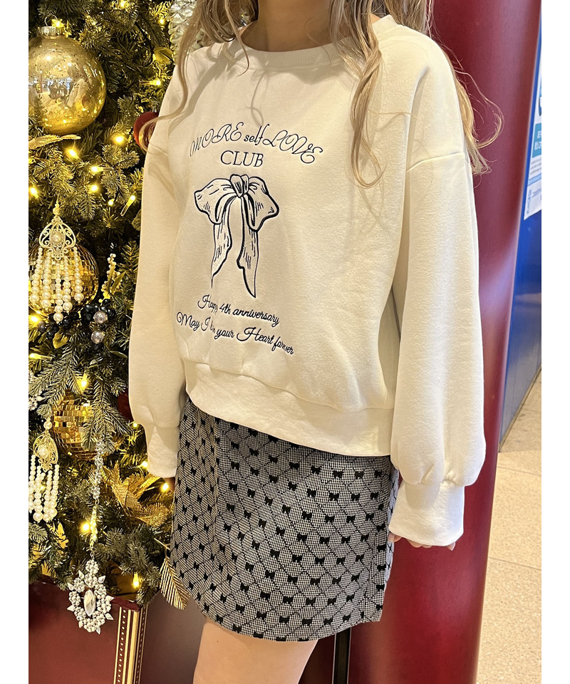 MORE self LOVE CLUB  SWEAT 詳細画像 ホワイト 2
