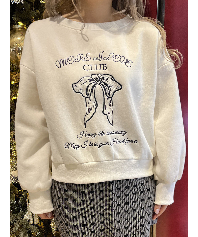 MORE self LOVE CLUB  SWEAT 詳細画像 ホワイト 3