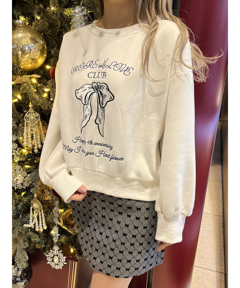 MORE self LOVE CLUB  SWEAT 詳細画像 ホワイト 4