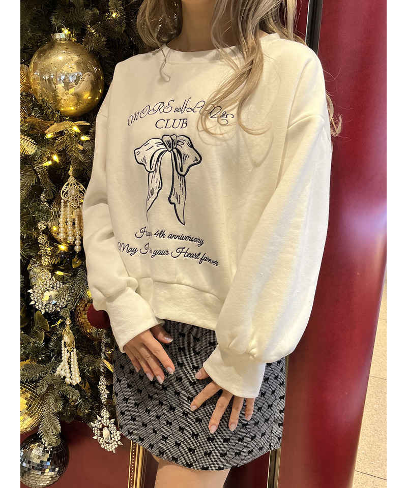 MORE self LOVE CLUB  SWEAT 詳細画像 ホワイト 5