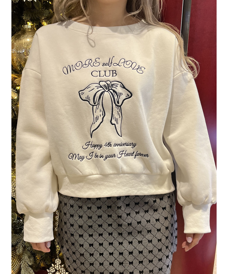 MORE self LOVE CLUB  SWEAT 詳細画像 ホワイト 6