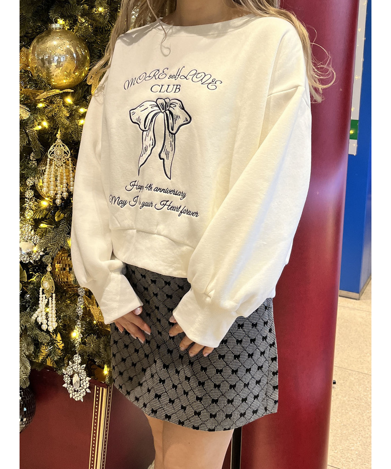 MORE self LOVE CLUB  SWEAT 詳細画像 ホワイト 7