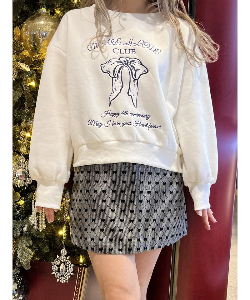 MORE self LOVE CLUB  SWEAT 詳細画像 ホワイト 8
