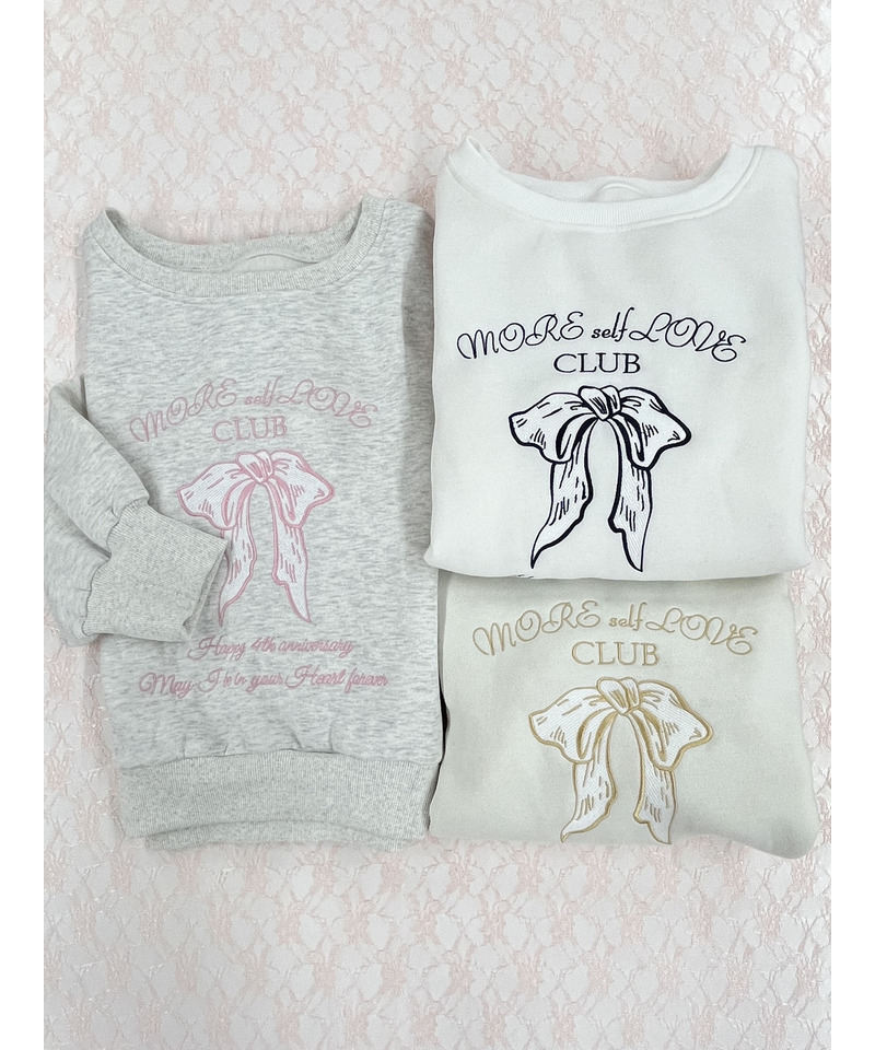 MORE self LOVE CLUB  SWEAT 詳細画像 ホワイト 9