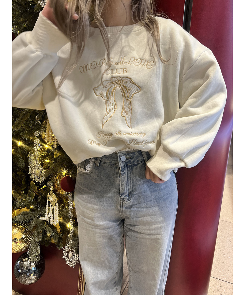 MORE self LOVE CLUB  SWEAT 詳細画像 ベージュ 2