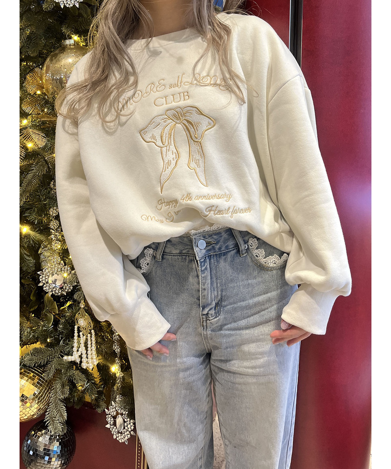 MORE self LOVE CLUB  SWEAT 詳細画像 ベージュ 3
