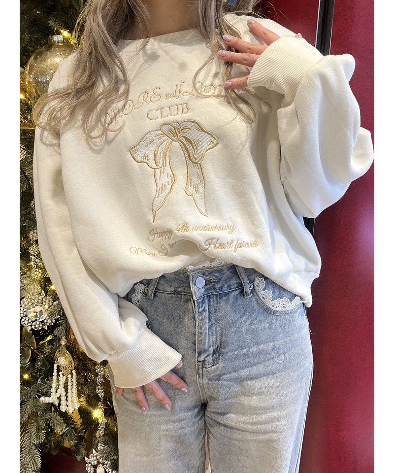 MORE self LOVE CLUB  SWEAT 詳細画像 ベージュ 5