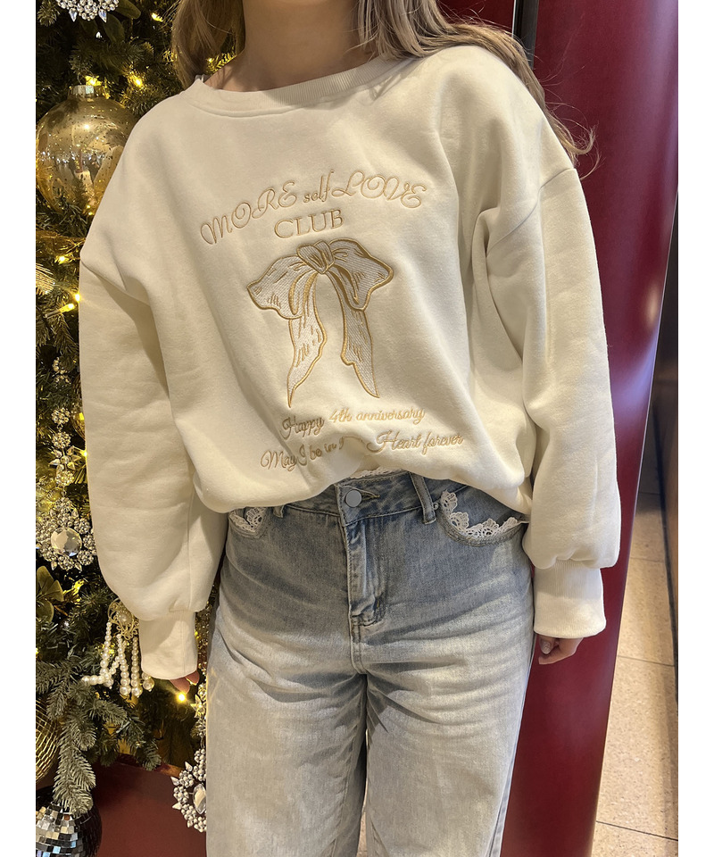 MORE self LOVE CLUB  SWEAT 詳細画像 ベージュ 6