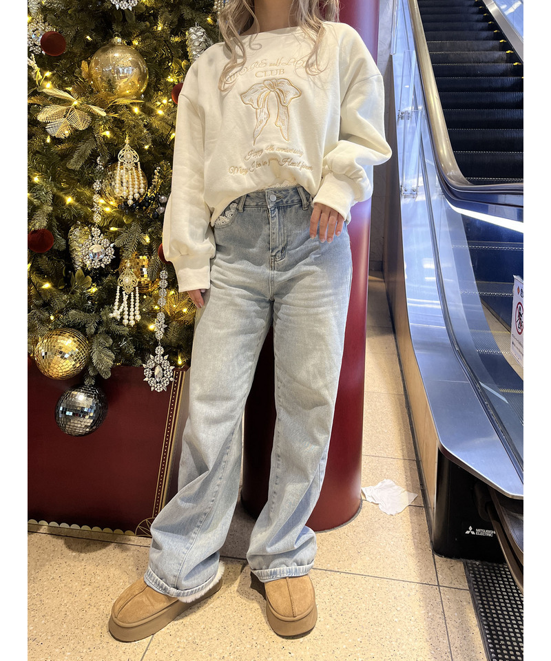 MORE self LOVE CLUB  SWEAT 詳細画像 ベージュ 8