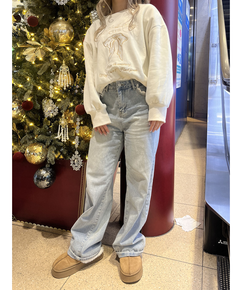 MORE self LOVE CLUB  SWEAT 詳細画像 ベージュ 9