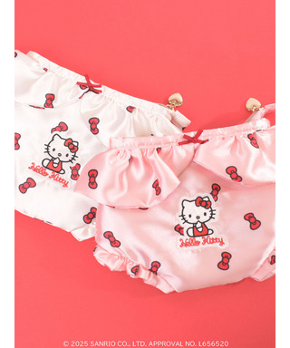 【HELLO KITTY】リボン柄パンツポーチ