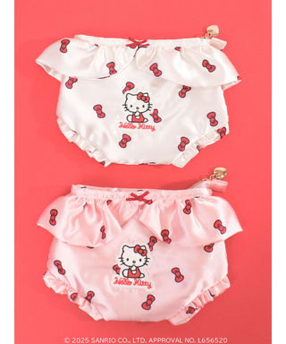 【HELLO KITTY】リボン柄パンツポーチ