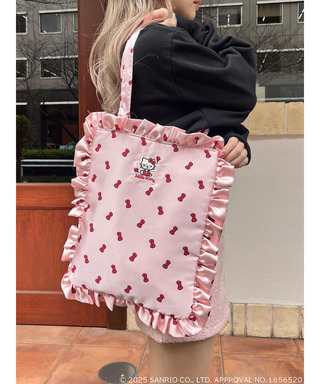 【HELLO KITTY】リボン柄トートバッグ