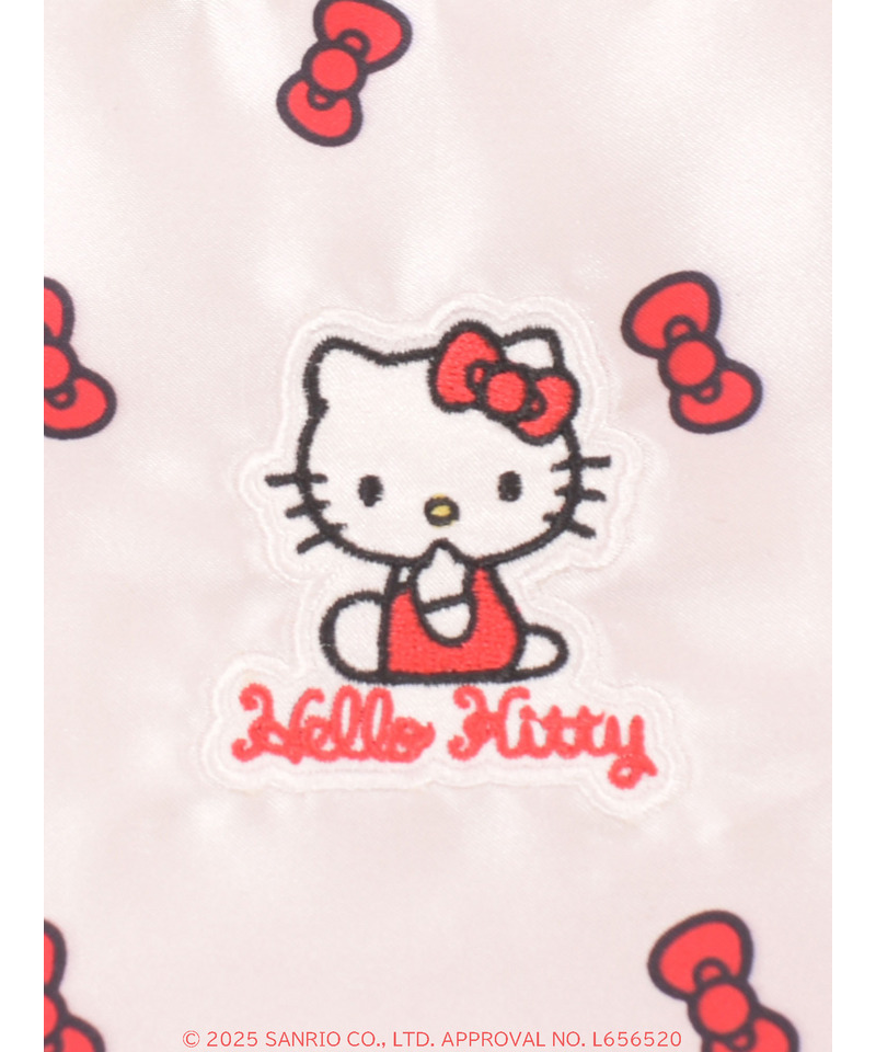 【HELLO KITTY】リボン柄トートバッグ 詳細画像 ホワイト 10