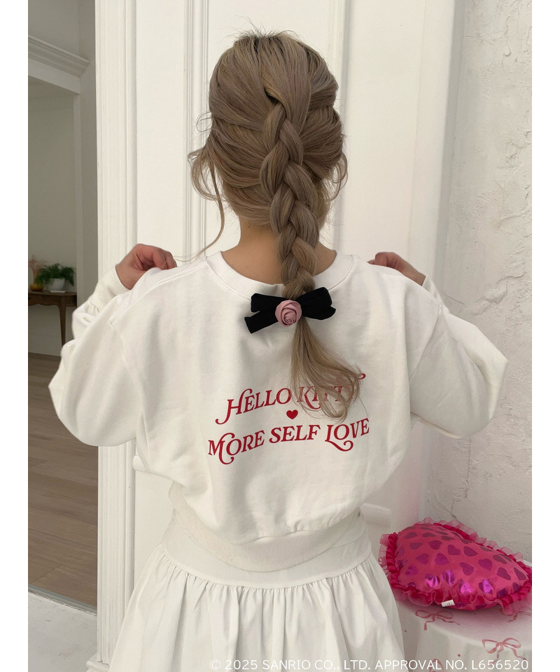 【HELLO KITTY】ハートぬいぐるみスウェット 詳細画像 オフホワイト 10