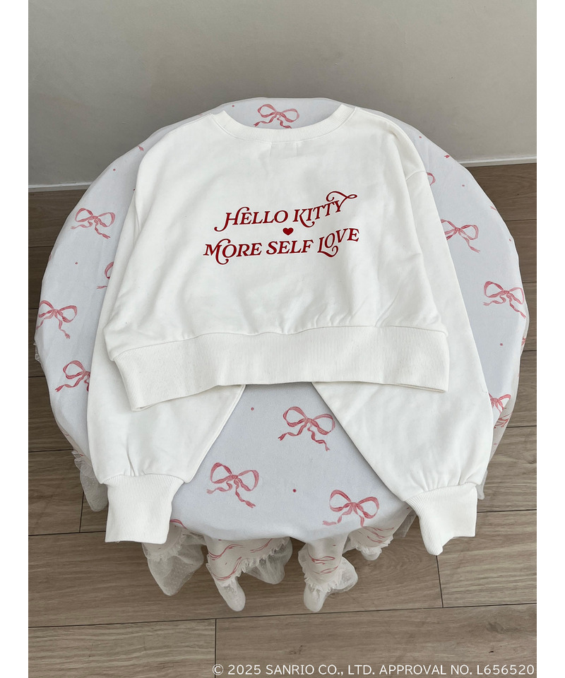 【HELLO KITTY】ハートぬいぐるみスウェット 詳細画像 オフホワイト 11