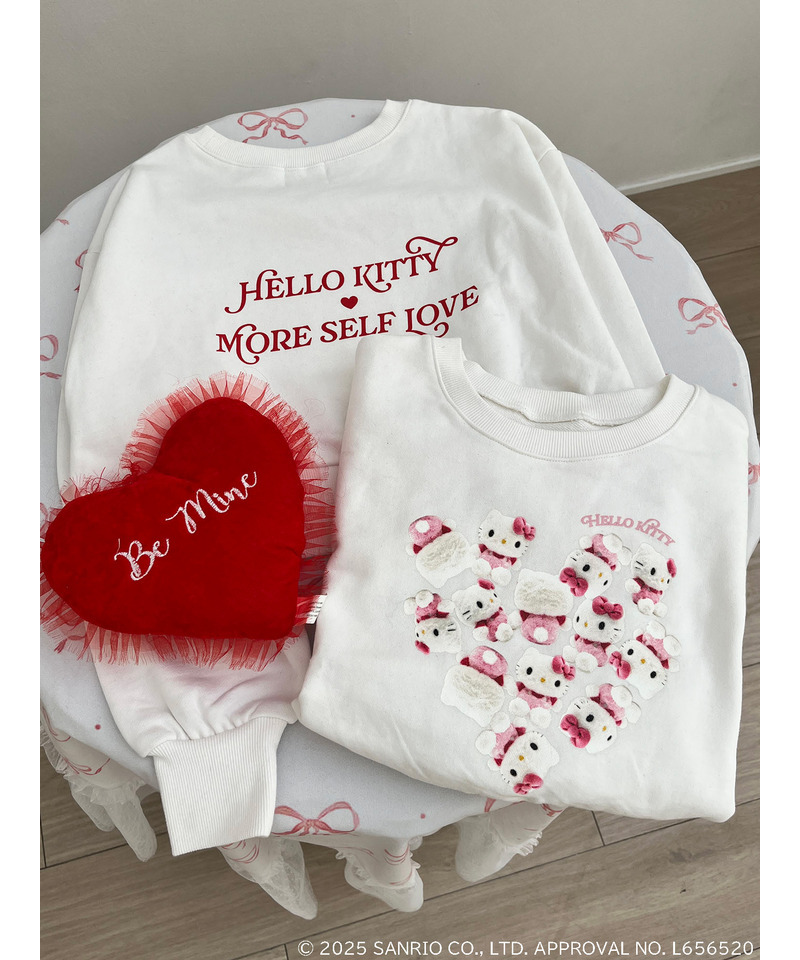 【HELLO KITTY】ハートぬいぐるみスウェット 詳細画像 オフホワイト 12