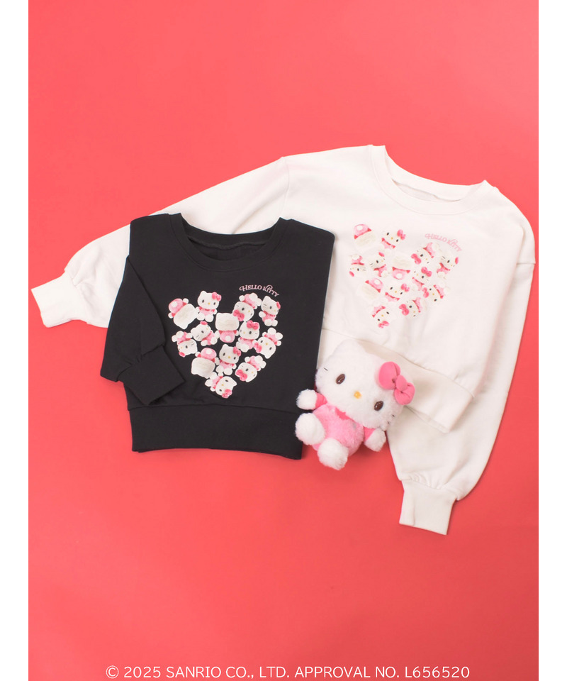 【HELLO KITTY】ハートぬいぐるみスウェット 詳細画像 オフホワイト 16