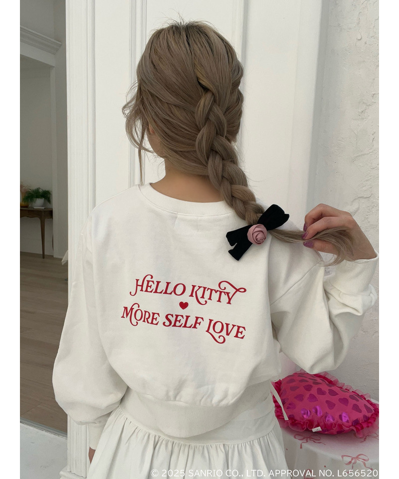 【HELLO KITTY】ハートぬいぐるみスウェット 詳細画像 オフホワイト 3