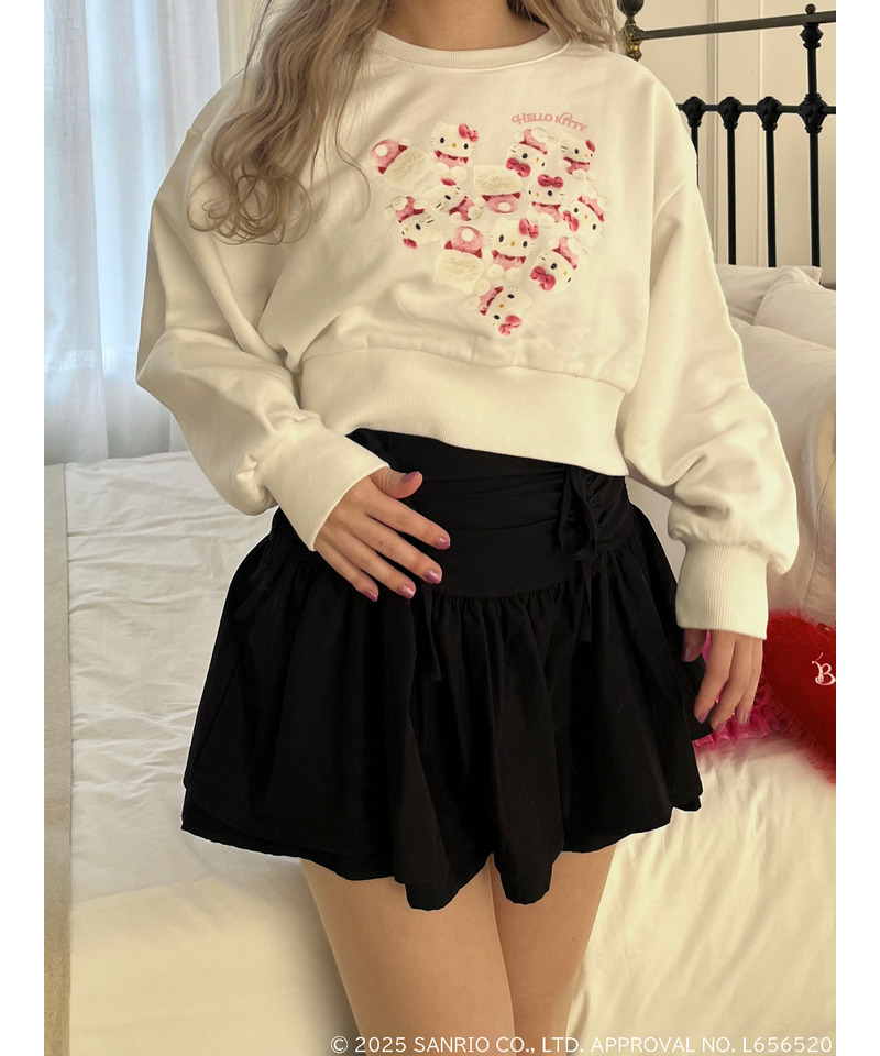 【HELLO KITTY】ハートぬいぐるみスウェット 詳細画像 オフホワイト 6