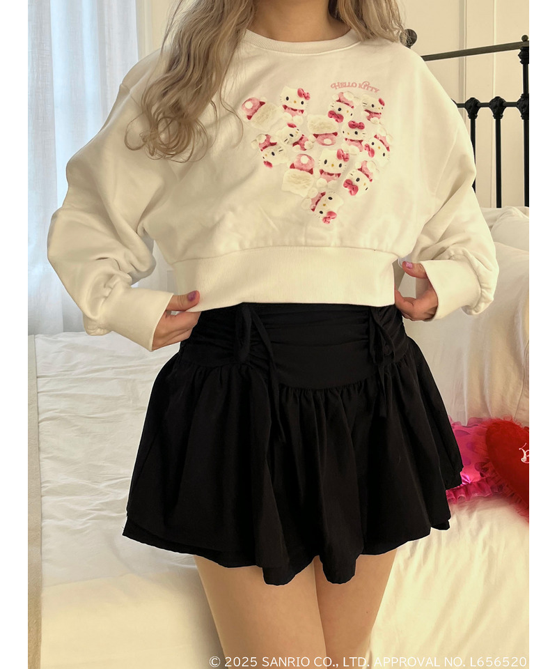 【HELLO KITTY】ハートぬいぐるみスウェット 詳細画像 オフホワイト 8