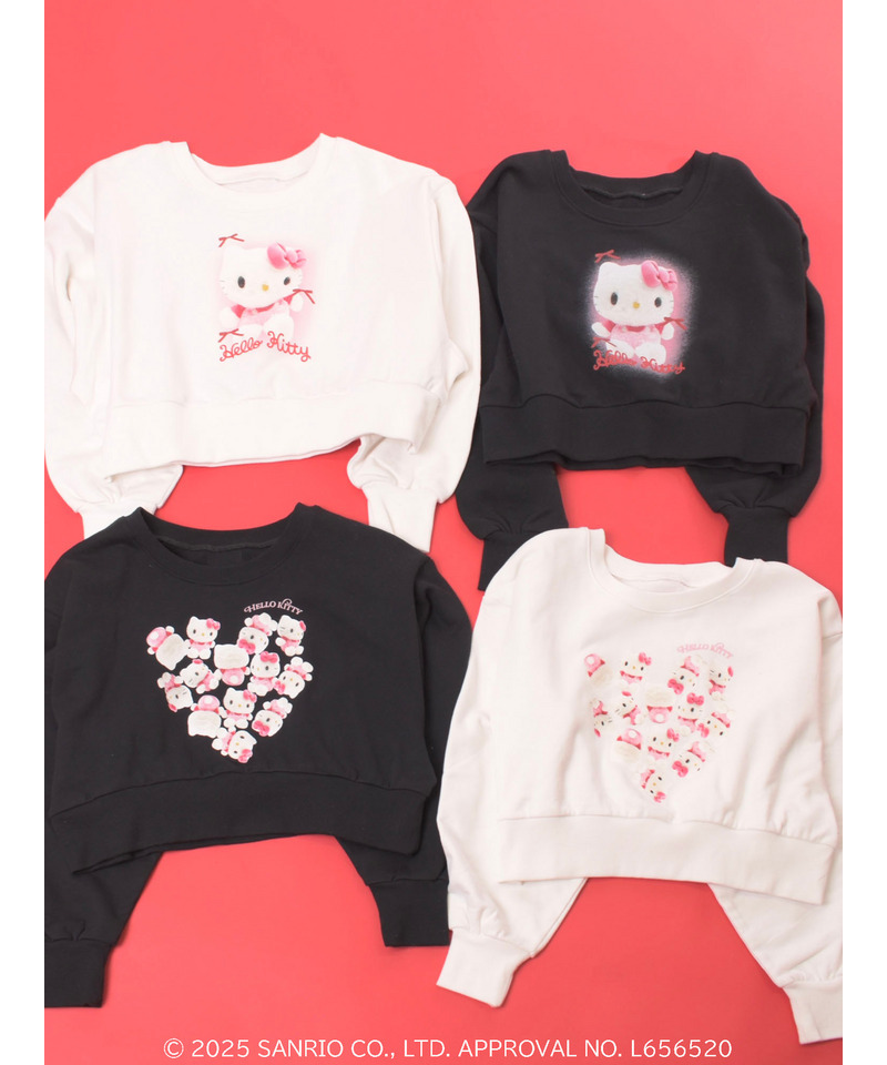 【HELLO KITTY】ハートぬいぐるみスウェット 詳細画像 ブラック 10