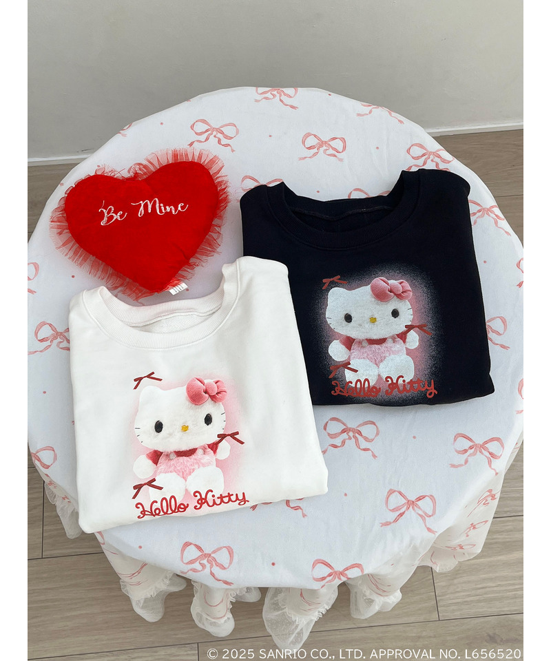 【HELLO KITTY】ぬいぐるみスウェット 詳細画像 オフホワイト 2