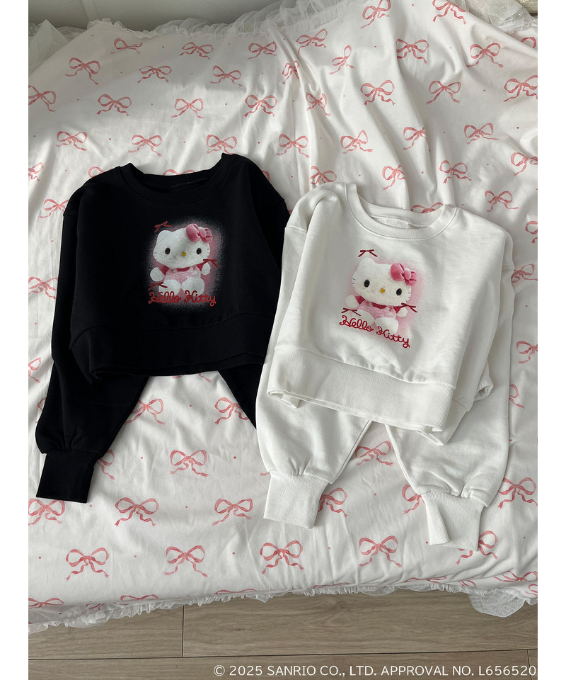 【HELLO KITTY】ぬいぐるみスウェット 詳細画像 ブラック 11