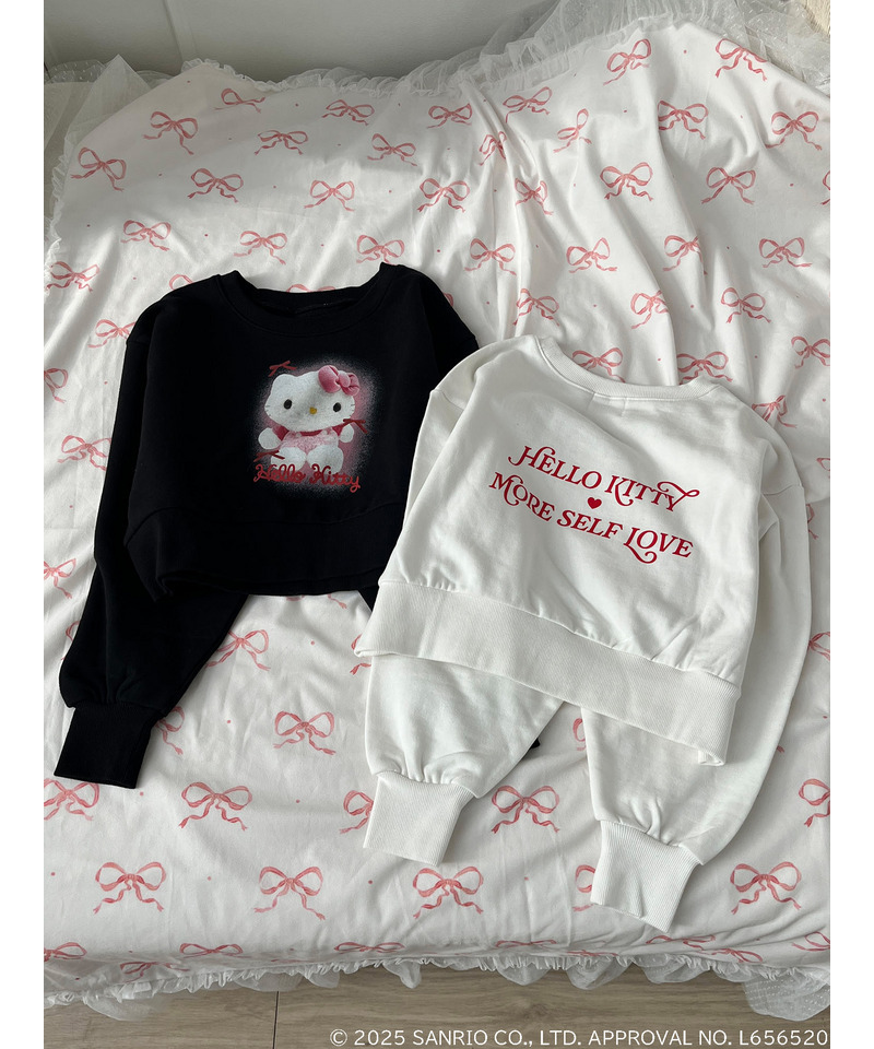 【HELLO KITTY】ぬいぐるみスウェット 詳細画像 ブラック 12