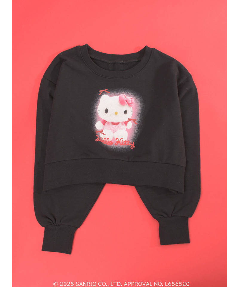 【HELLO KITTY】ぬいぐるみスウェット 詳細画像 ブラック 13