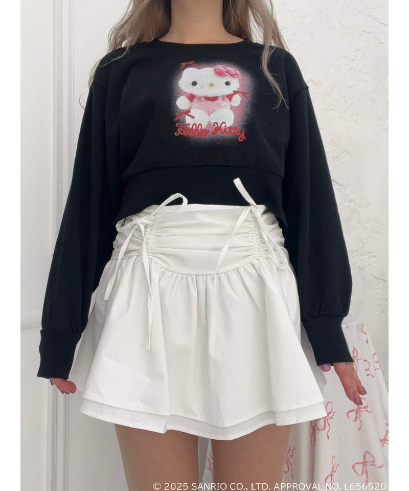 【HELLO KITTY】ぬいぐるみスウェット 詳細画像 ブラック 2
