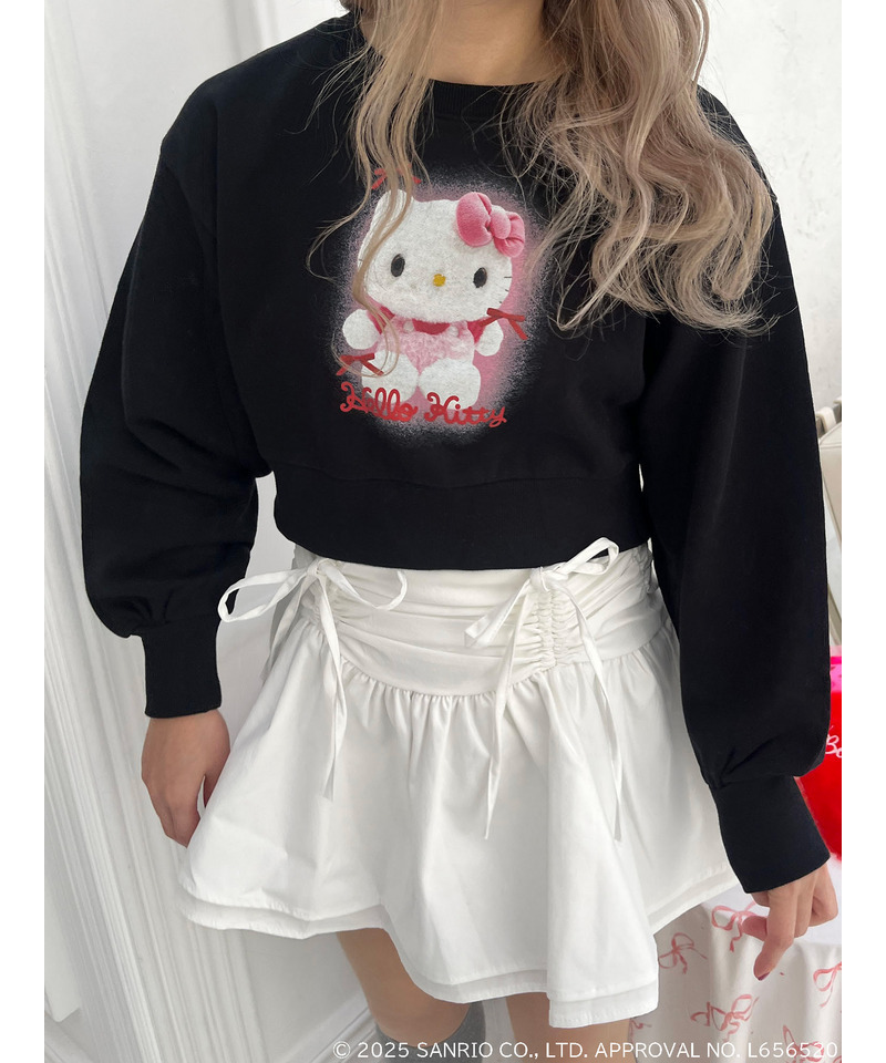 【HELLO KITTY】ぬいぐるみスウェット 詳細画像 ブラック 3