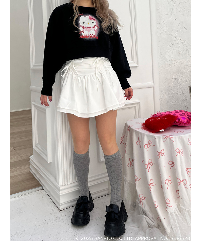 【HELLO KITTY】ぬいぐるみスウェット 詳細画像 ブラック 4