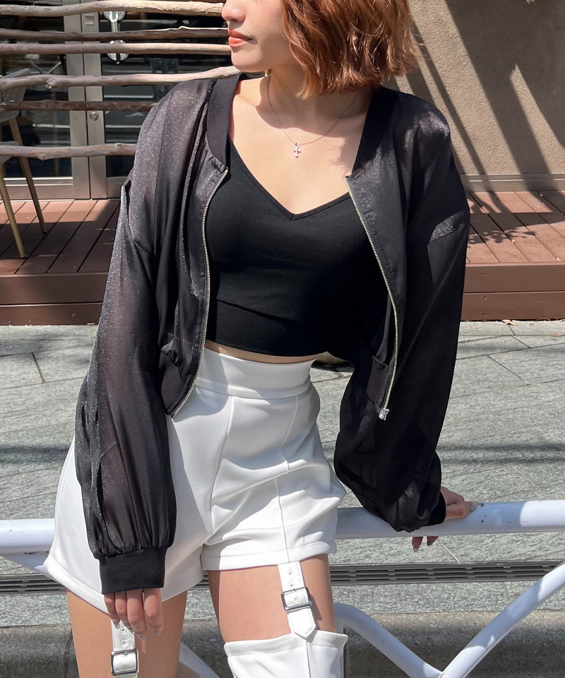 ラメシアーブルゾン 詳細画像 ブラック 1