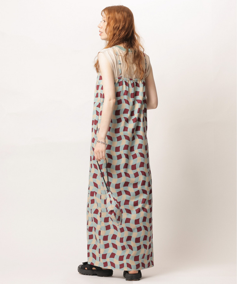 レトロチェック浴衣ワンピース 詳細画像 ベージュ系 9