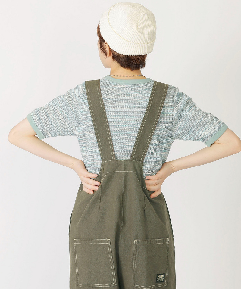 MIXワッフル5分袖リンガーTEE 詳細画像 ブルー 2