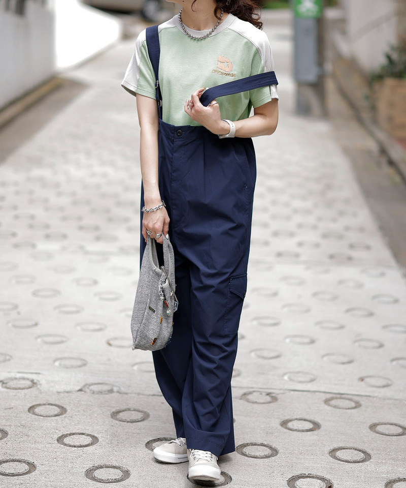 DNC Retoro sports 配色ラインTEE 詳細画像 グリーン 2