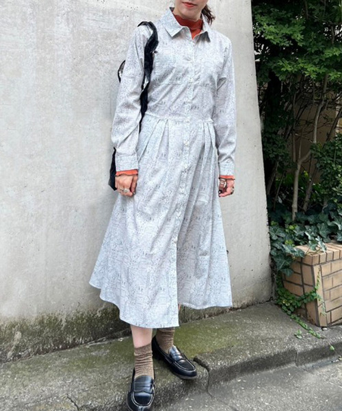 オリプリペイズリーレトロワンピース