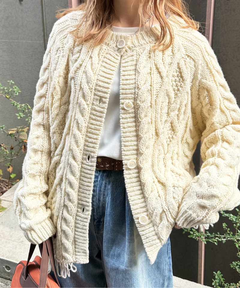 前後2WAYフリンジニットプルオーバー 詳細画像 オフホワイト 2