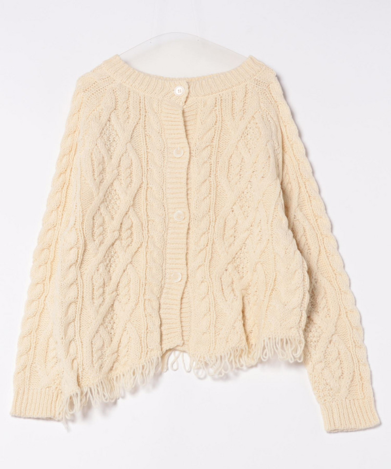 前後2WAYフリンジニットプルオーバー 詳細画像 オフホワイト 3