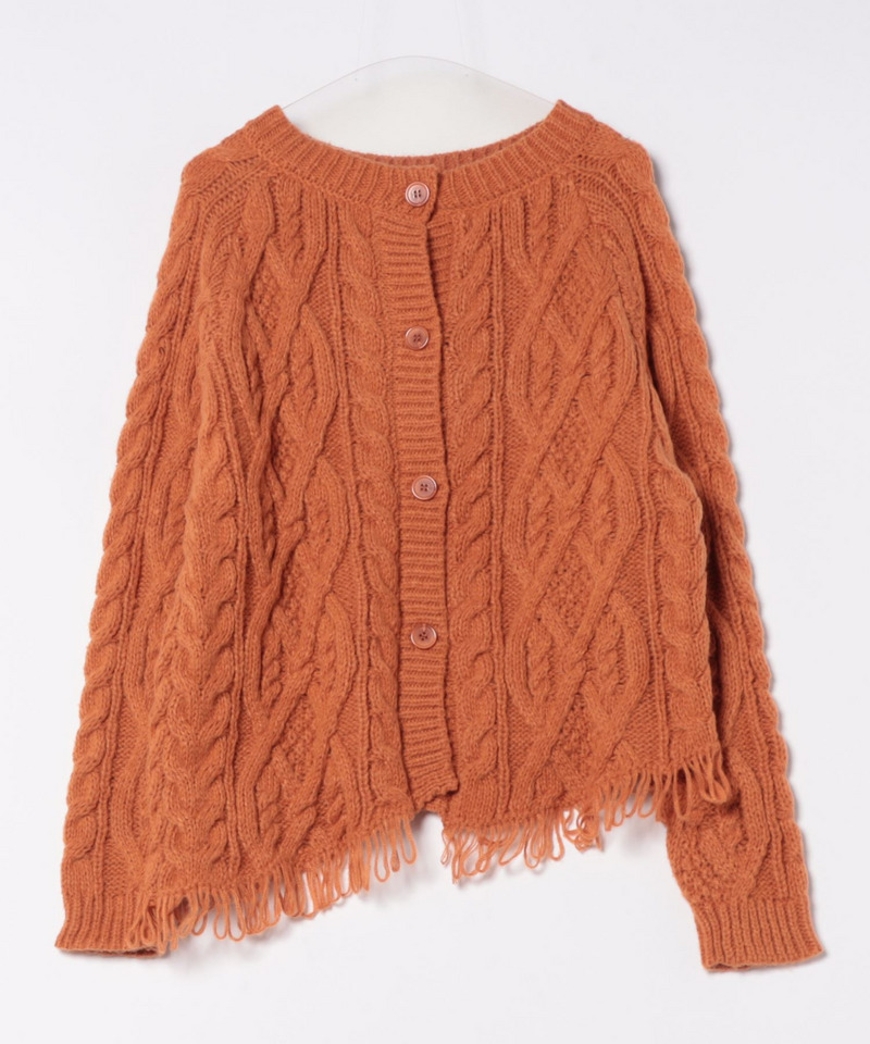 前後2WAYフリンジニットプルオーバー 詳細画像 オレンジ 5