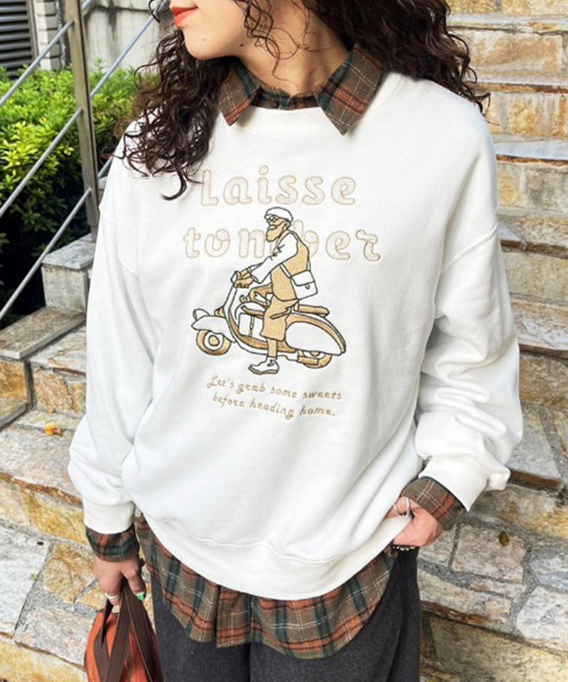 ONCLE BRODERIE プルオーバー 詳細画像 オフホワイト 5