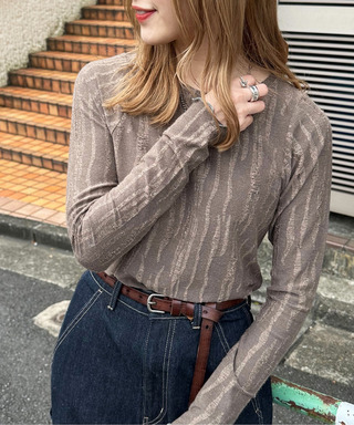 ジャガードメロープルオーバー